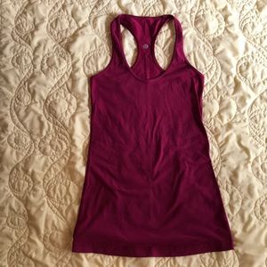 Lululemon Magenta Racerback Long Tank Top Small